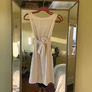 White free people linen dress! Size M